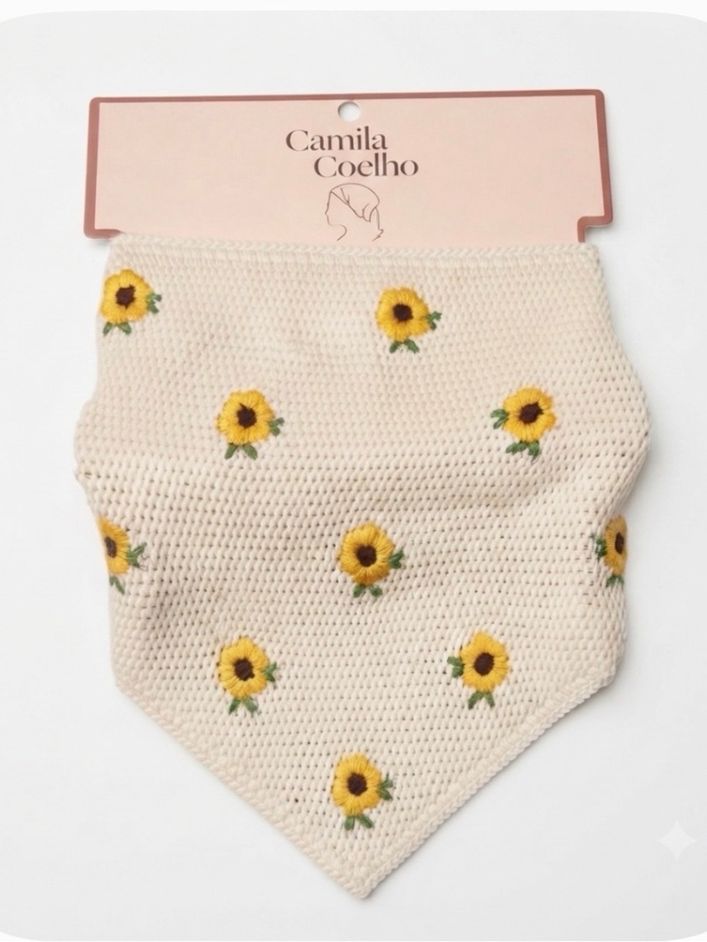 NWT ⚜️🌻⚜️ Camila Coelho Gorgeous Crochet Sunflower Bandana